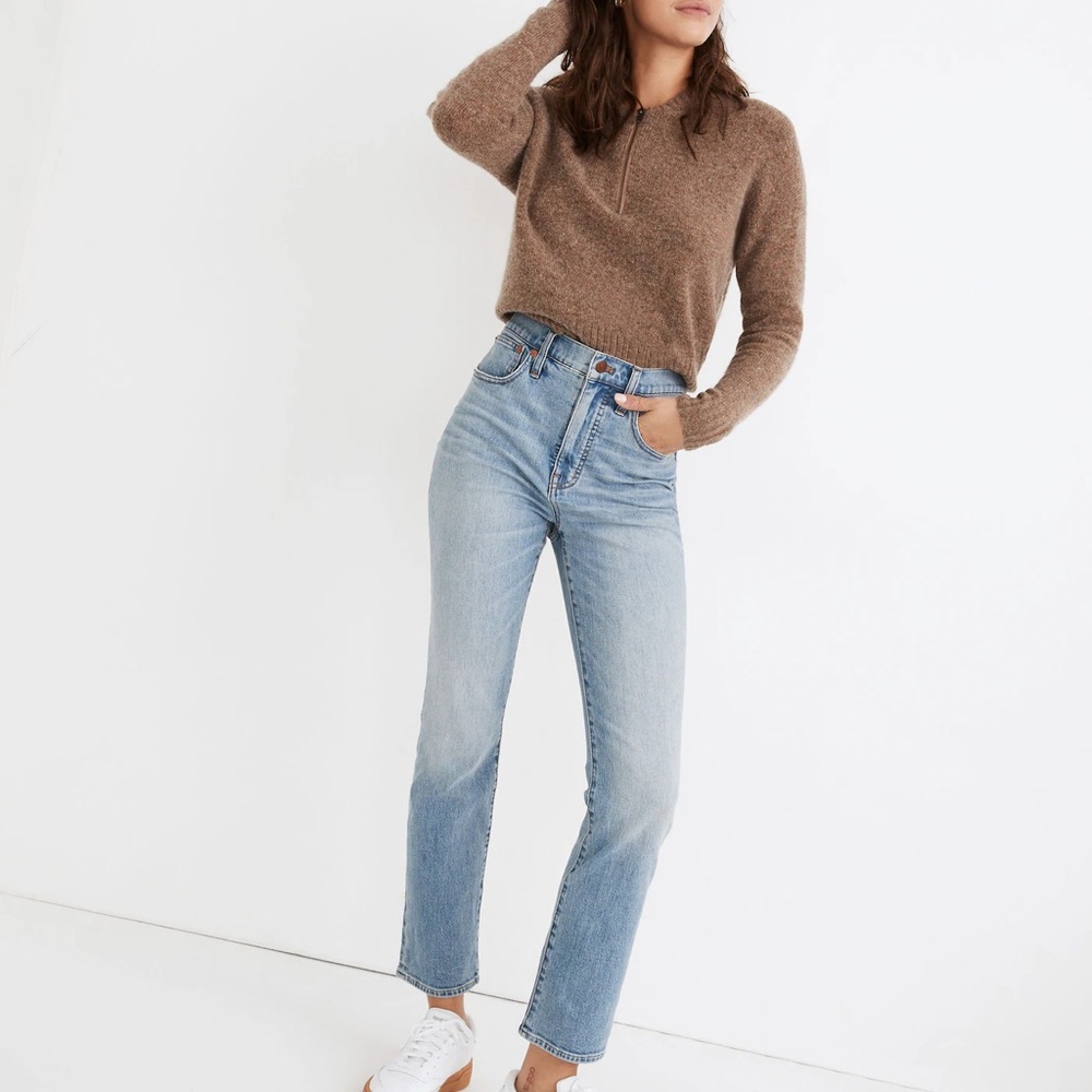 Madewell - Slim Demi-Boot Jeans in Denis Wash